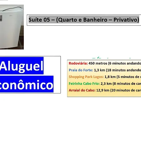 Cabo Frio - Suítes - Jardim Flamboyant - Aluguel Econômico-3
